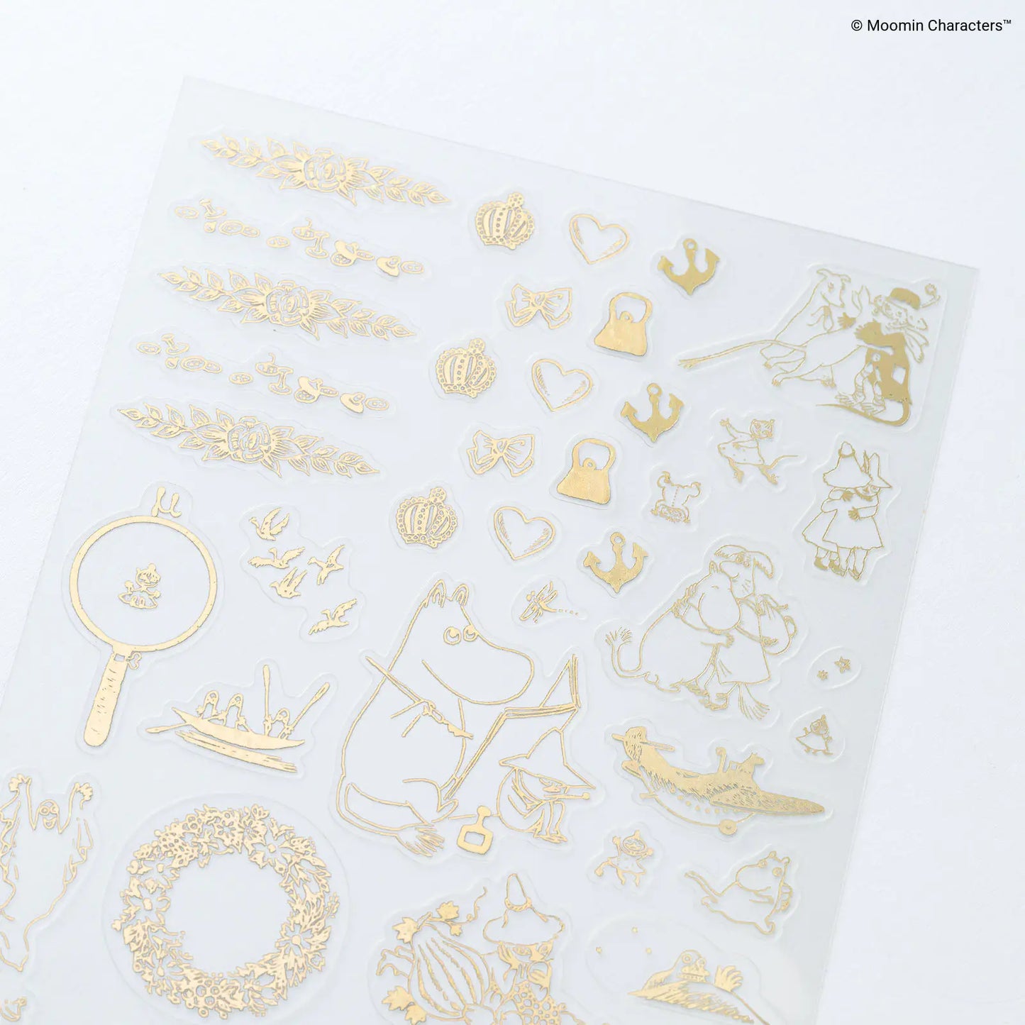 Moomin: Foil-Stamped Clear Stickers (Adventure Log), 2027 Hobonichi Accessories