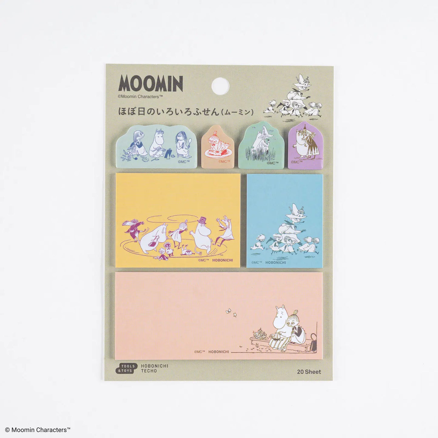 PRE-ORDER Moomin: Hobonichi Various Sticky Notes ,  2026 Hobonichi Accessories