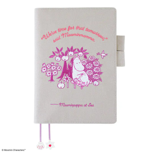 Moomin: My Yard (Pink Gray) [Hobonichi Cousin (A5) Techo Cover] (Cover Only)