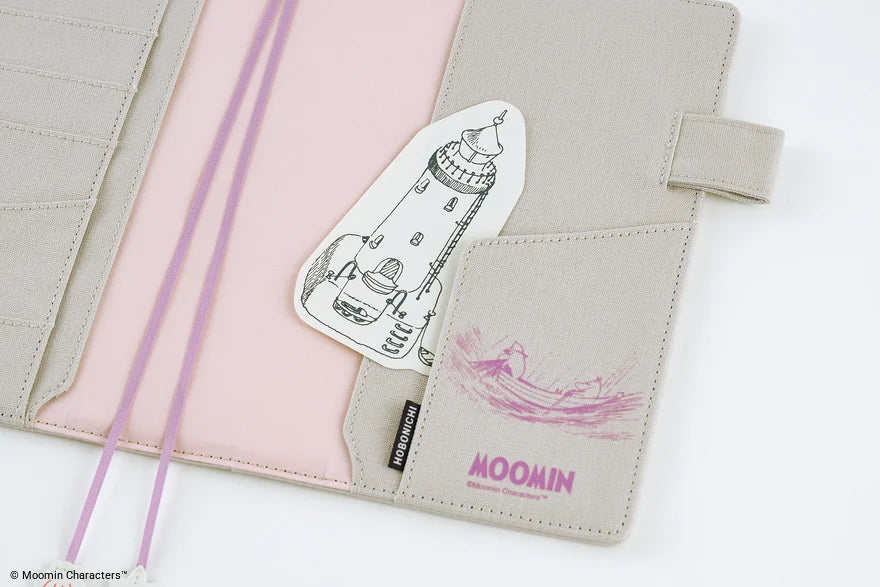 Moomin: My Yard (Pink Gray) [Hobonichi Cousin (A5) Techo Cover] (Cover Only)