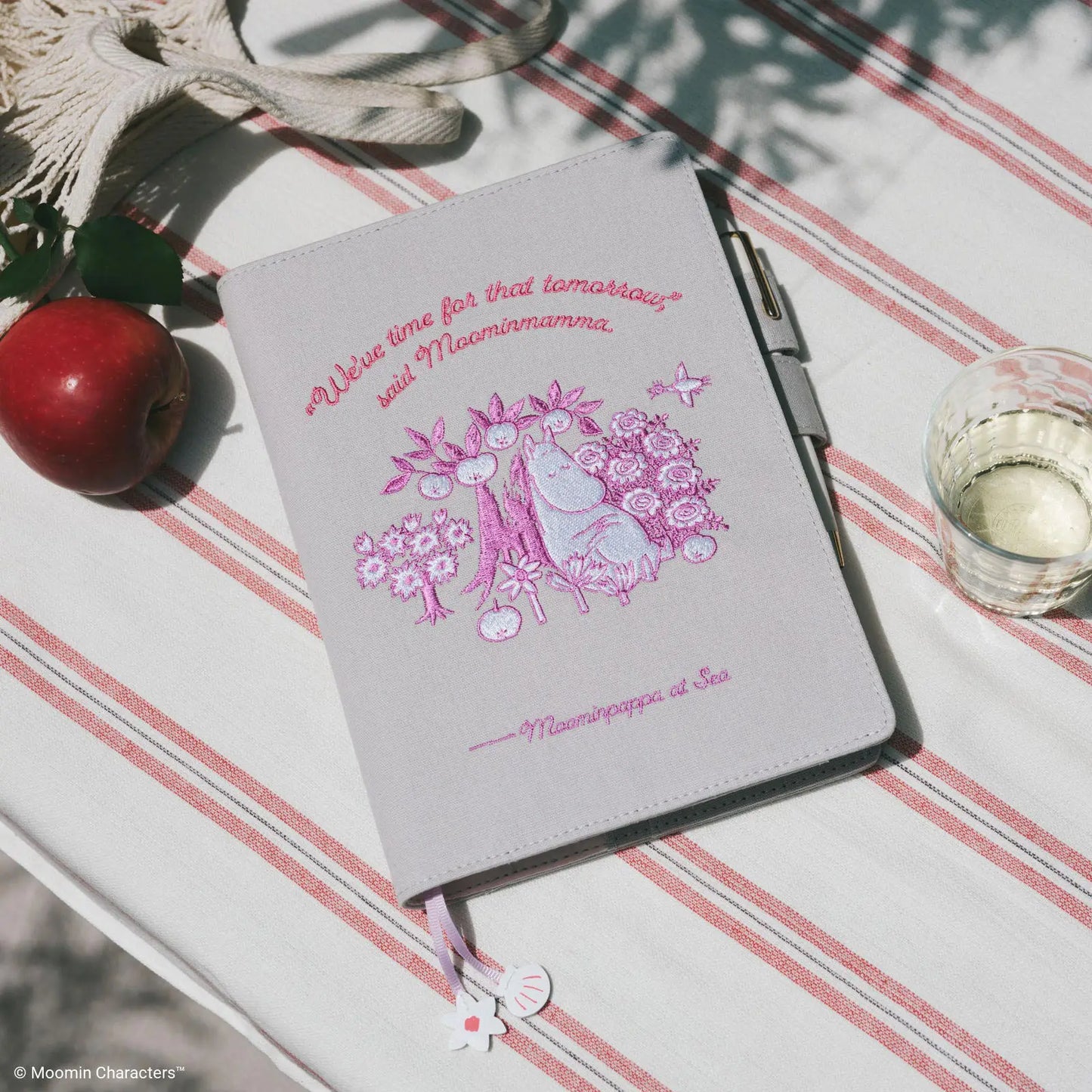 Moomin: My Yard (Pink Gray) [Hobonichi Cousin (A5) Techo Cover] (Cover Only)