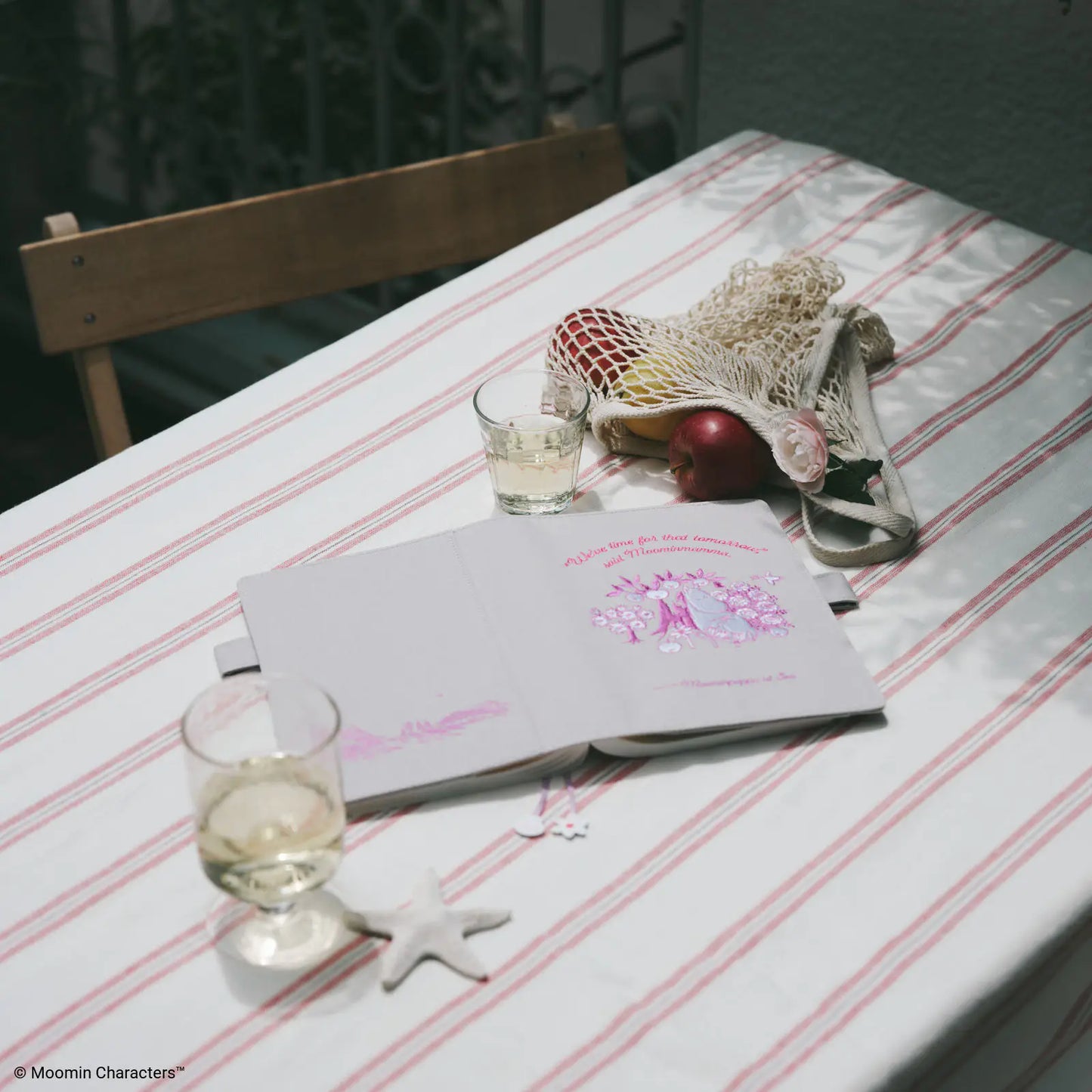 Moomin: My Yard (Pink Gray) [Hobonichi Cousin (A5) Techo Cover] (Cover Only)