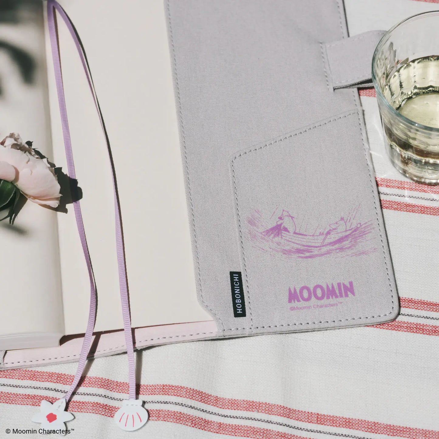 Moomin: My Yard (Pink Gray) [Hobonichi Cousin (A5) Techo Cover] (Cover Only)