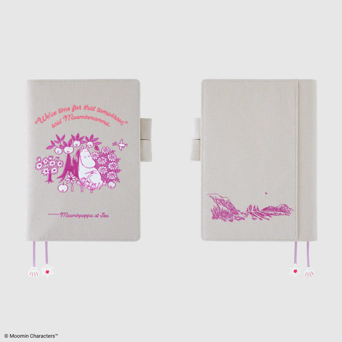 Moomin: My Yard (Pink Gray) [Hobonichi Cousin (A5) Techo Cover] (Cover Only)