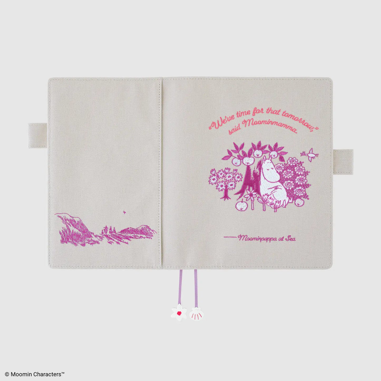 Moomin: My Yard (Pink Gray) [Hobonichi Cousin (A5) Techo Cover] (Cover Only)