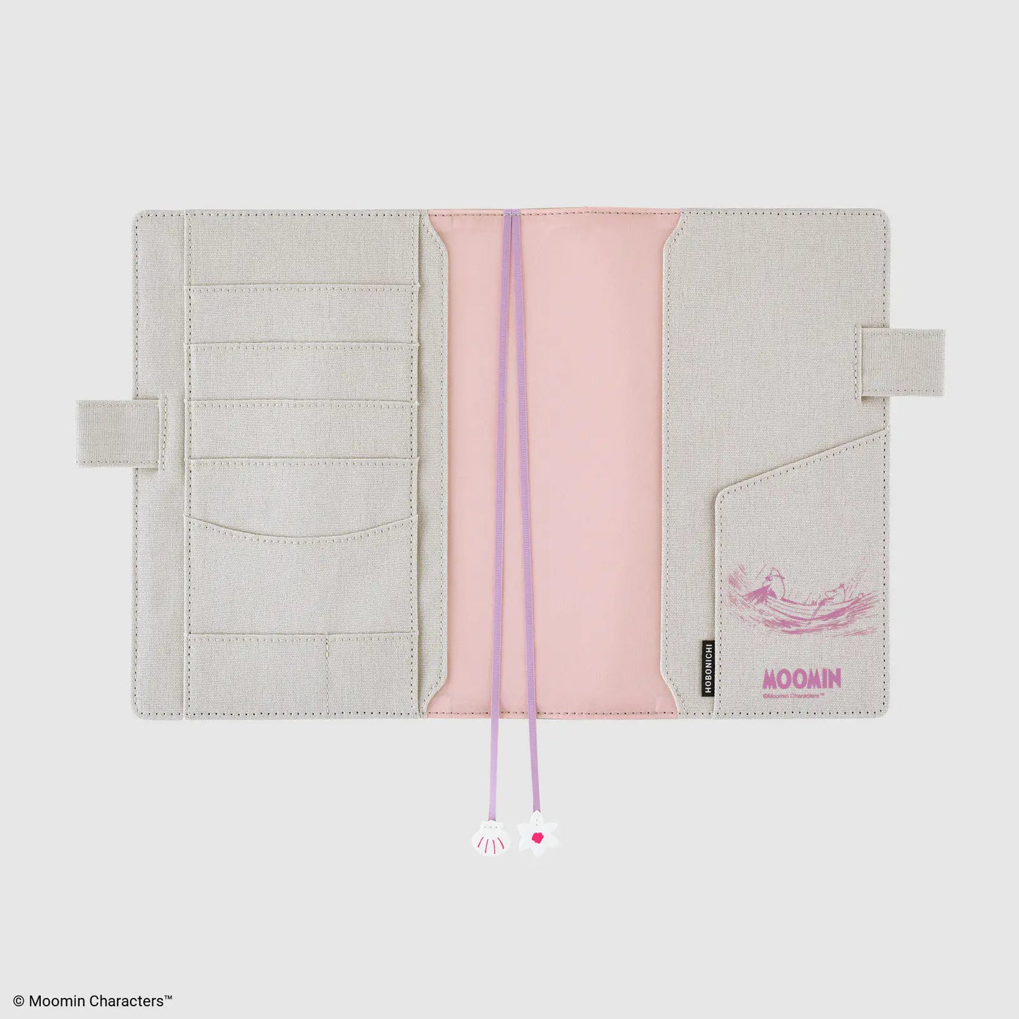 Moomin: My Yard (Pink Gray) [Hobonichi Cousin (A5) Techo Cover] (Cover Only)