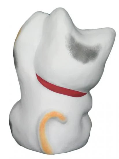 Nagahama Doll Japanese Maneki-Neko (Beckoning Cat) Doll - White -, Japanese lucky cat figure