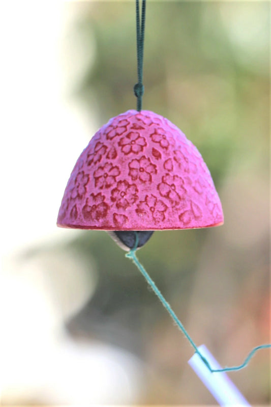 Nambu Ironware Cast Iron Japanese Wind Bell - Cherry Blossom -, Japanese furin, Japanese wind bell, Japanese wind chime