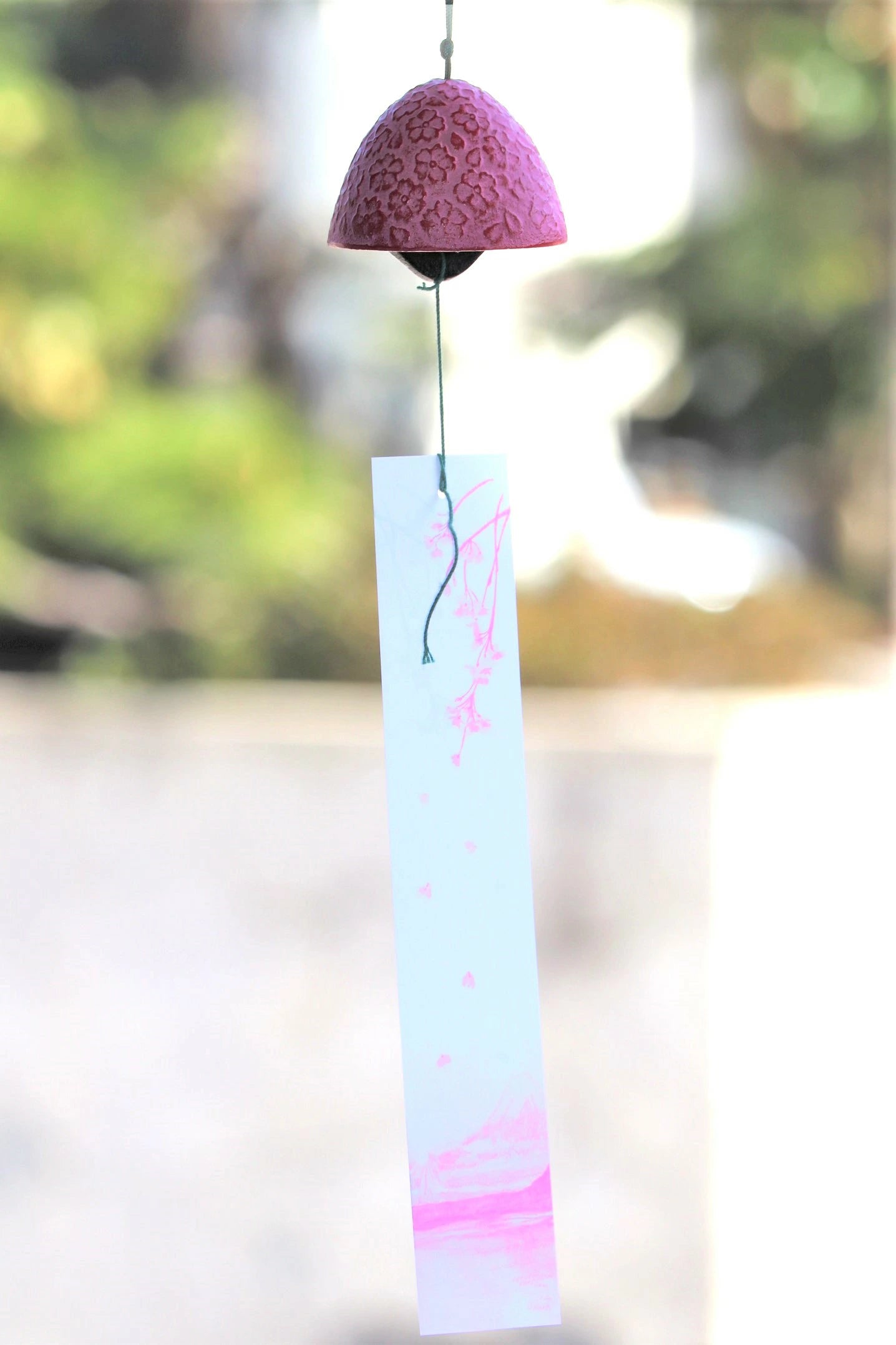 Nambu Ironware Cast Iron Japanese Wind Bell - Cherry Blossom -, Japanese furin, Japanese wind bell, Japanese wind chime