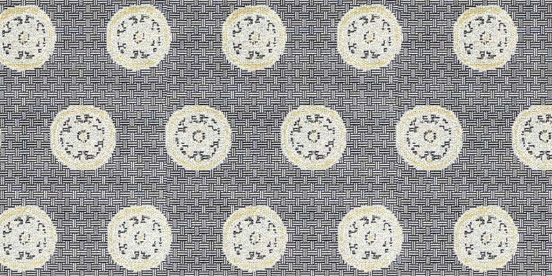 Nishijin-ori Pencil Case - Ring Pattern / Grey - ,  Made in Kyoto, Japan,  Japanese traditional craft pen case