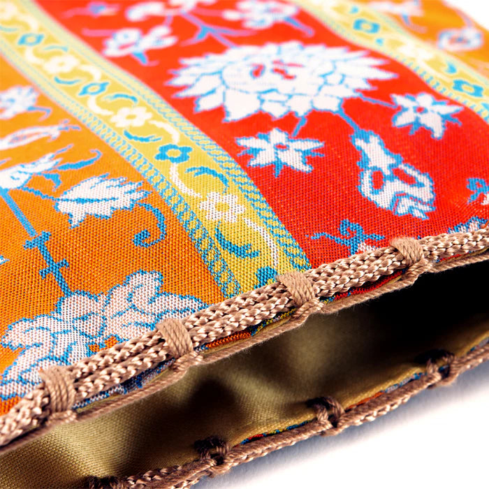 Nishijin-ori Small Drawstring Bag - Flower -,  Made in Kyoto, Japan,  Japanese traditional craft purse