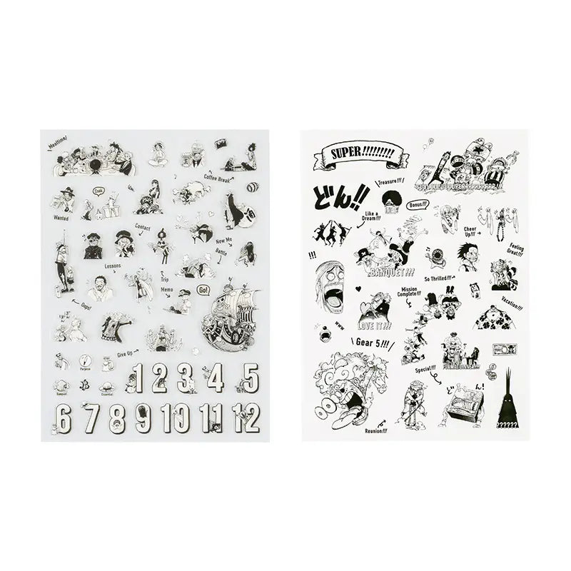 ONE PIECE magazine: One Piece Sticker Set (Daily / SUPER!!!), 2027 Hobonichi Accessories