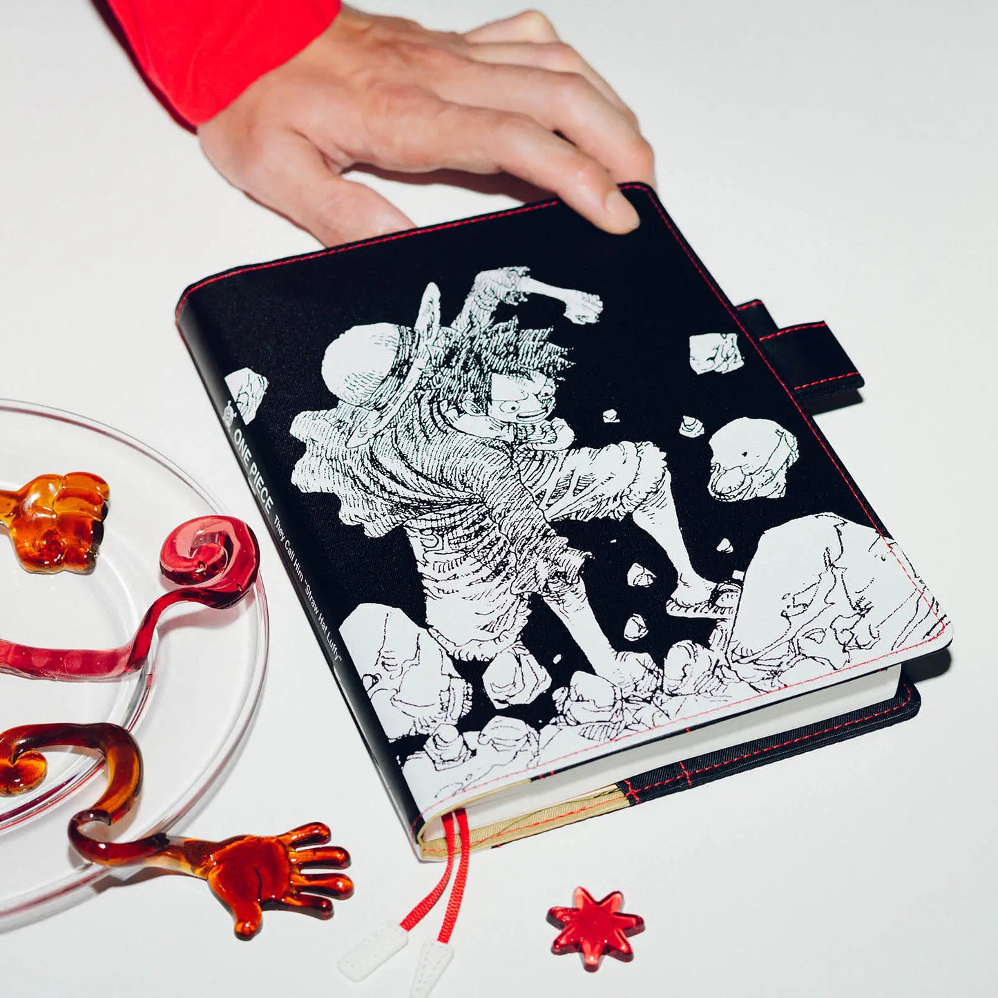 ONE PIECE magazine: Straw Hat Luffy (Black) [Hobonichi Cousin (A5) Techo Cover] (Cover Only)