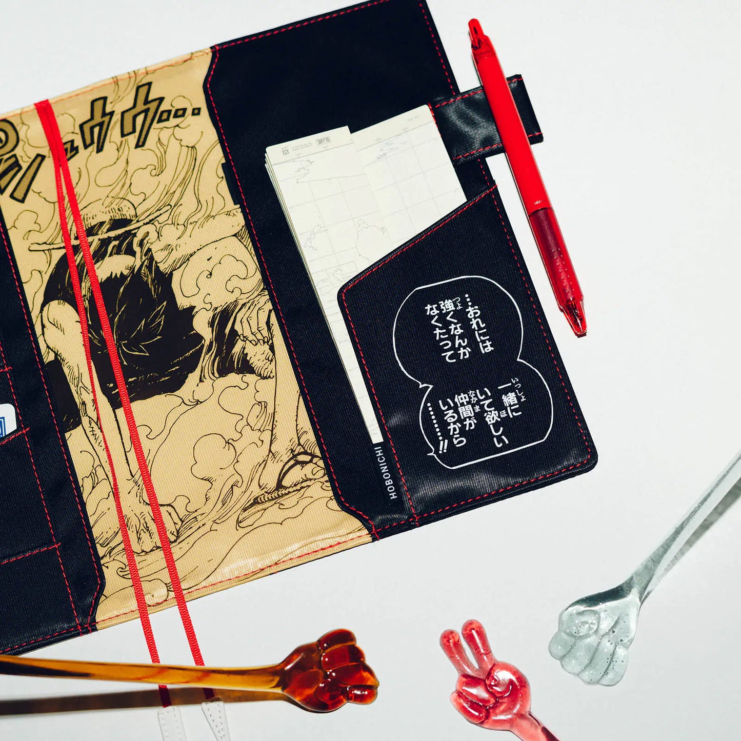 ONE PIECE magazine: Straw Hat Luffy (Black) [Hobonichi Cousin (A5) Techo Cover] (Cover Only)