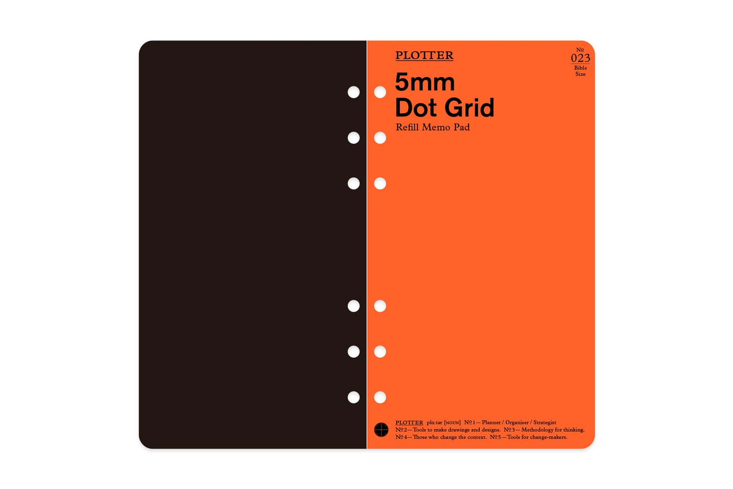PLOTTER 5mm Dot Grid 80 sheets PLT0023 (Bible Size)