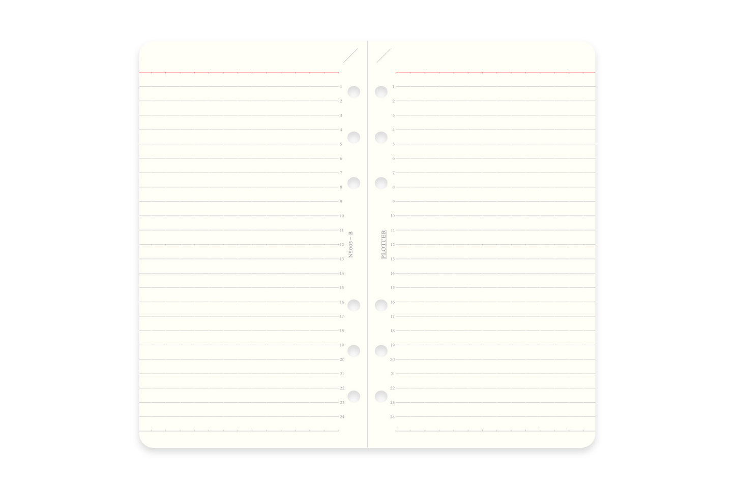 PLOTTER 6mm Ruled 80 sheets PLT0005 (Bible Size)