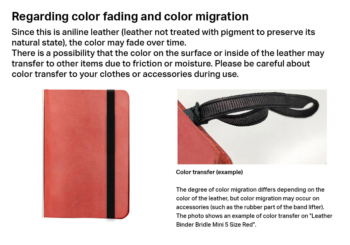 PLOTTER Bridle 5-Ring Leather Binder PLT5015 (Mini 5 Size)