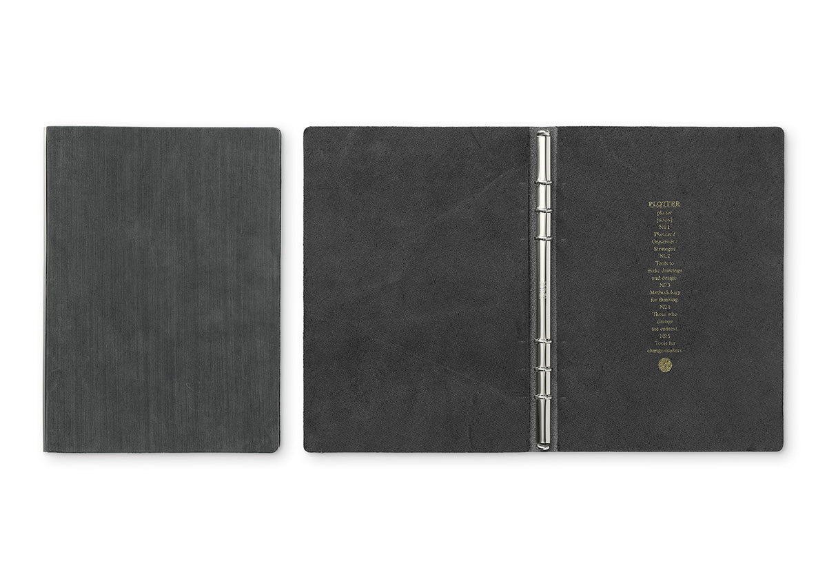 PLOTTER Horse Hair II 6-Ring Leather Binder PLT5016 (A5 Size)