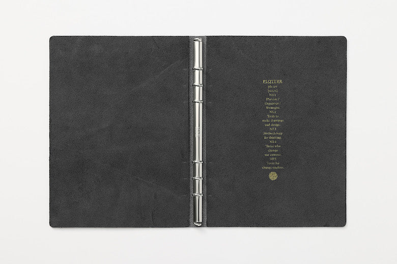 PLOTTER Horse Hair II 6-Ring Leather Binder PLT5016 (A5 Size)