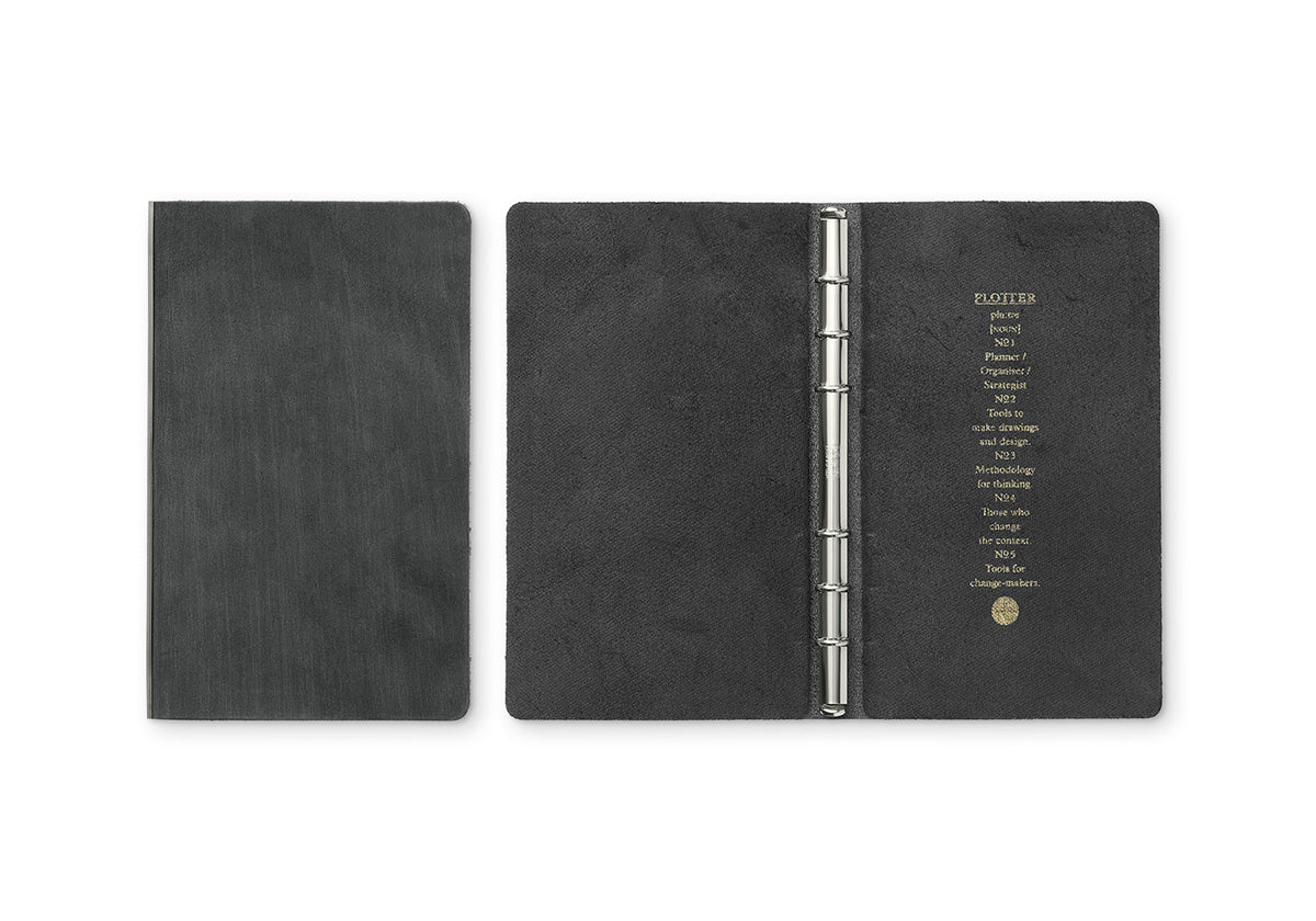 PLOTTER Horse Hair II 6-Ring Leather Binder PLT5016 (Bible Size)