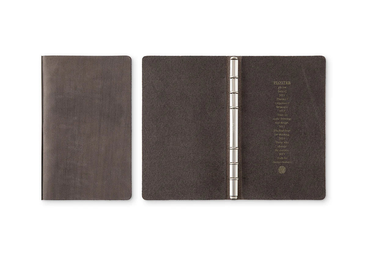 PLOTTER Horse Hair II 6-Ring Leather Binder PLT5016 (Bible Size)