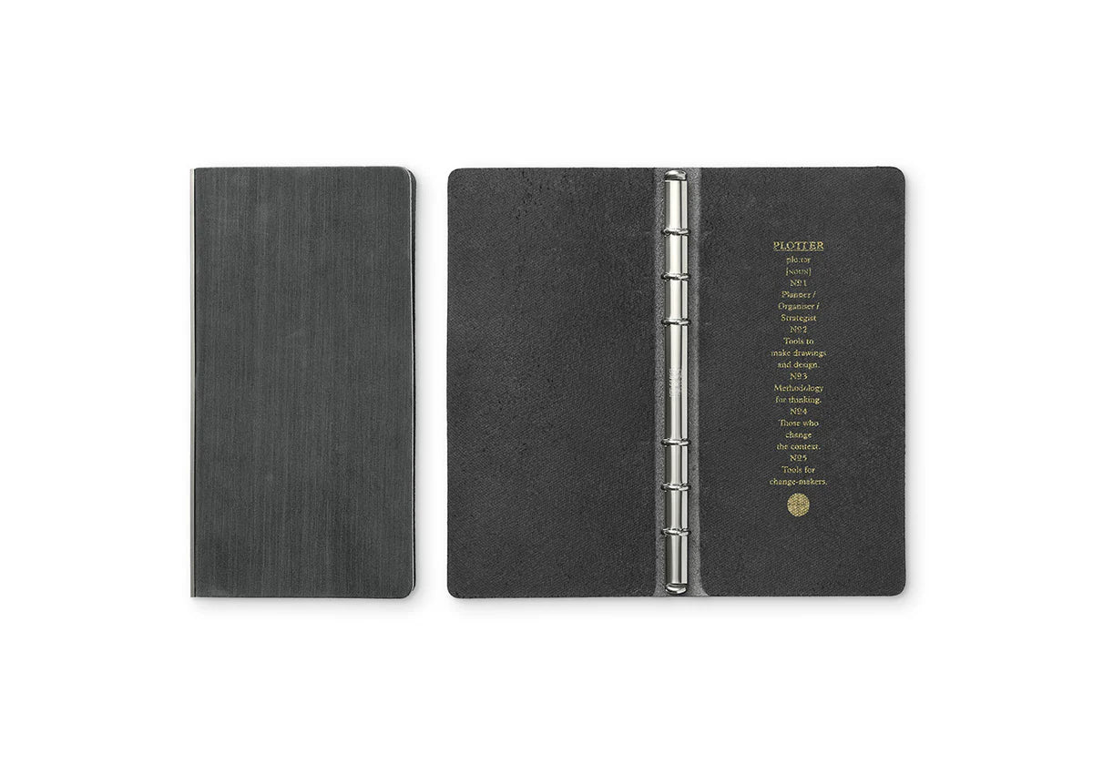 PLOTTER Horse Hair II 6-Ring Leather Binder PLT5016 (Narrow Size)