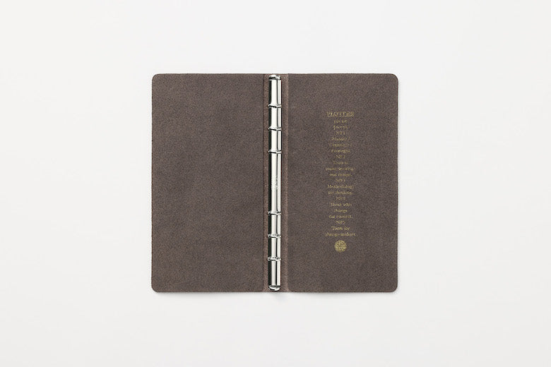 PLOTTER Horse Hair II 6-Ring Leather Binder PLT5016 (Narrow Size)