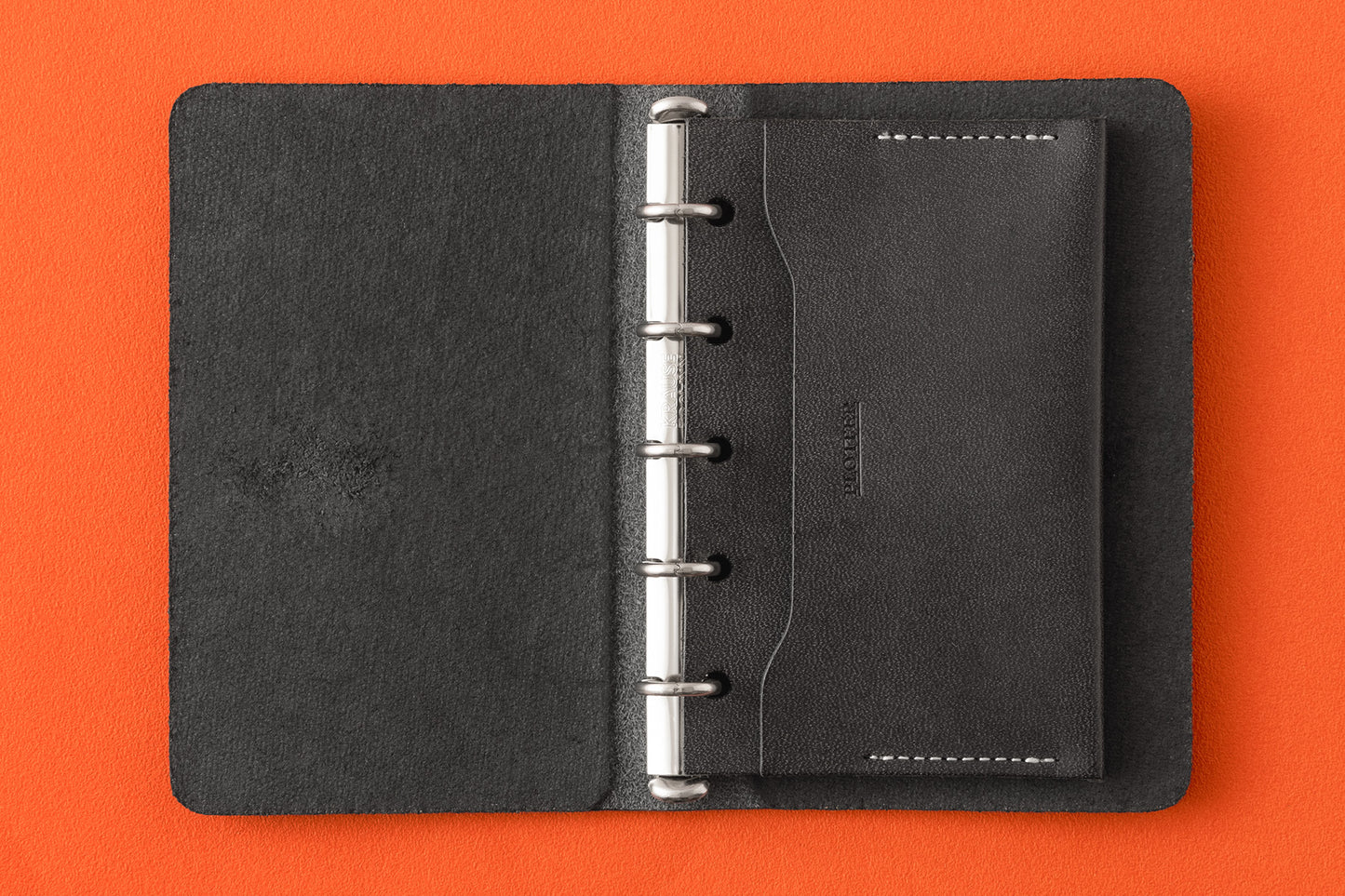PLOTTER Leather Card Case Double Pockets PLT0022 (Mini 5 Size)