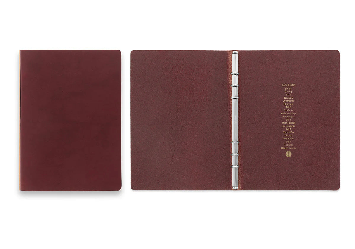 PLOTTER Liscio 6-Ring Leather Binder PLT5012 (A5 Size)