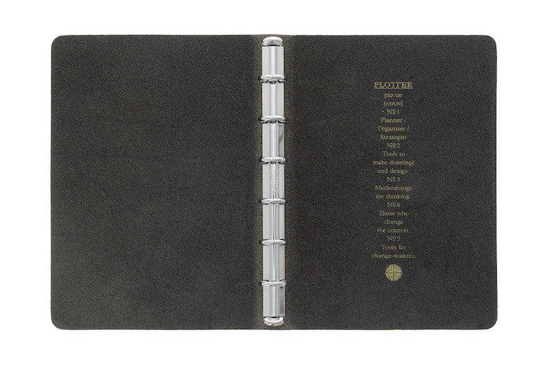 PLOTTER Liscio 6-Ring Leather Binder PLT5012 (Mini Size)