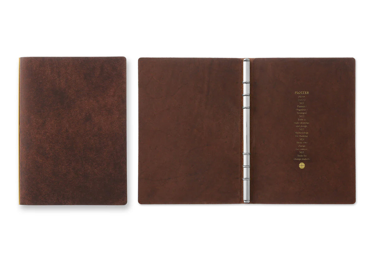 PLOTTER Pueblo 6-Ring Leather Binder PLT5001 (A5 Size)