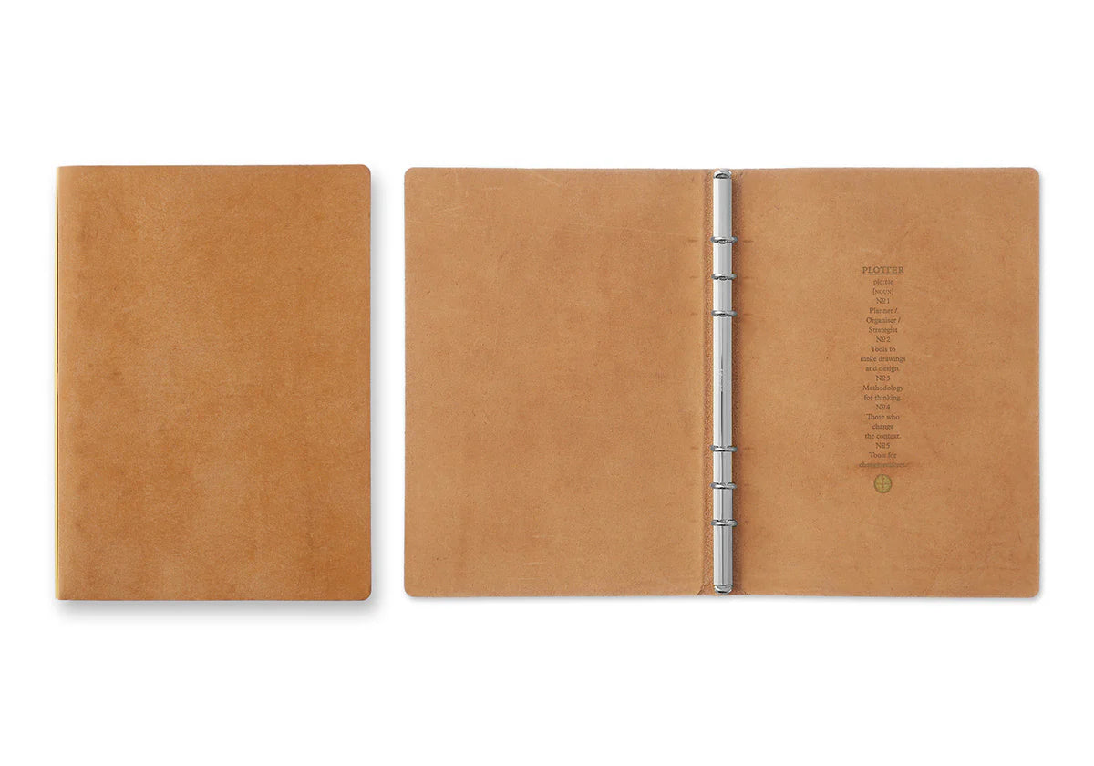 PLOTTER Pueblo 6-Ring Leather Binder PLT5001 (A5 Size)