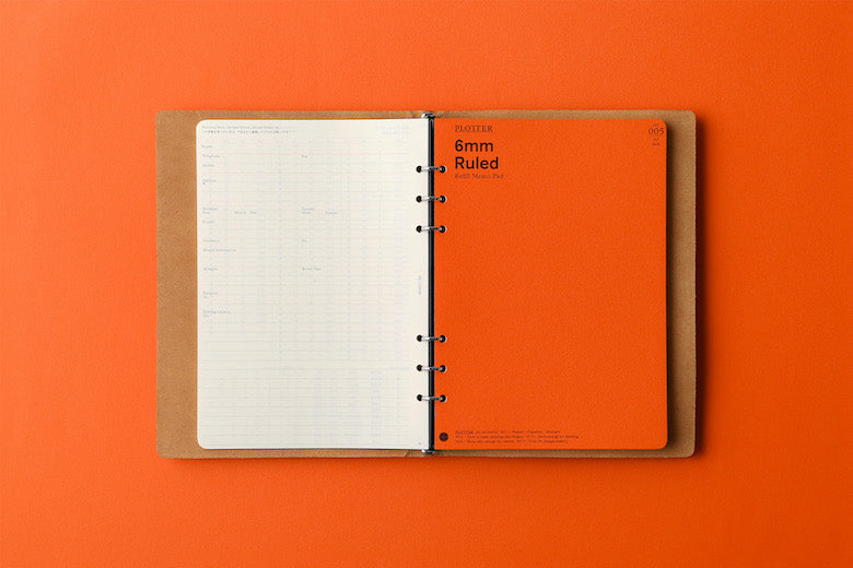 PLOTTER Pueblo 6-Ring Leather Binder PLT5001 (A5 Size)