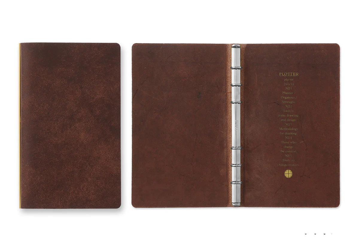 PLOTTER Pueblo 6-Ring Leather Binder PLT5001 (Bible Size)
