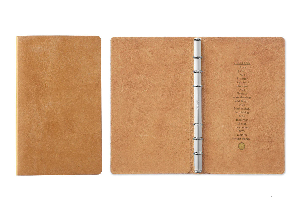 PLOTTER Pueblo 6-Ring Leather Binder PLT5001 (Bible Size)