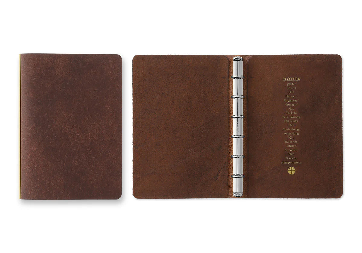 PLOTTER Pueblo 6-Ring Leather Binder PLT5001 (Mini Size)