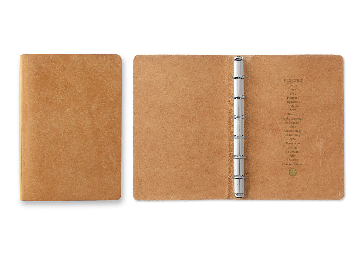 PLOTTER Pueblo 6-Ring Leather Binder PLT5001 (Mini Size)