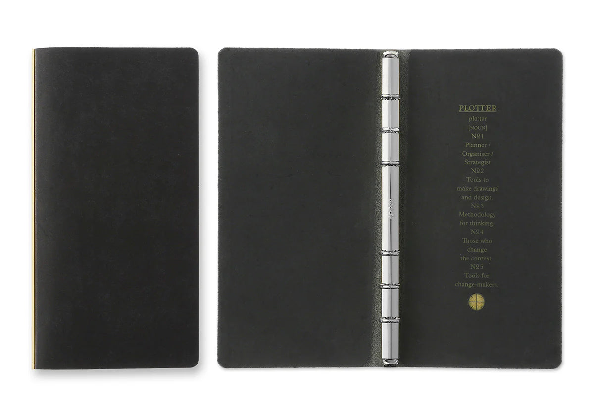 PLOTTER Pueblo 6-Ring Leather Binder PLT5001 (Narrow Size)