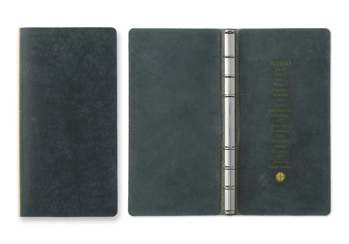 PLOTTER Pueblo 6-Ring Leather Binder PLT5001 (Narrow Size)