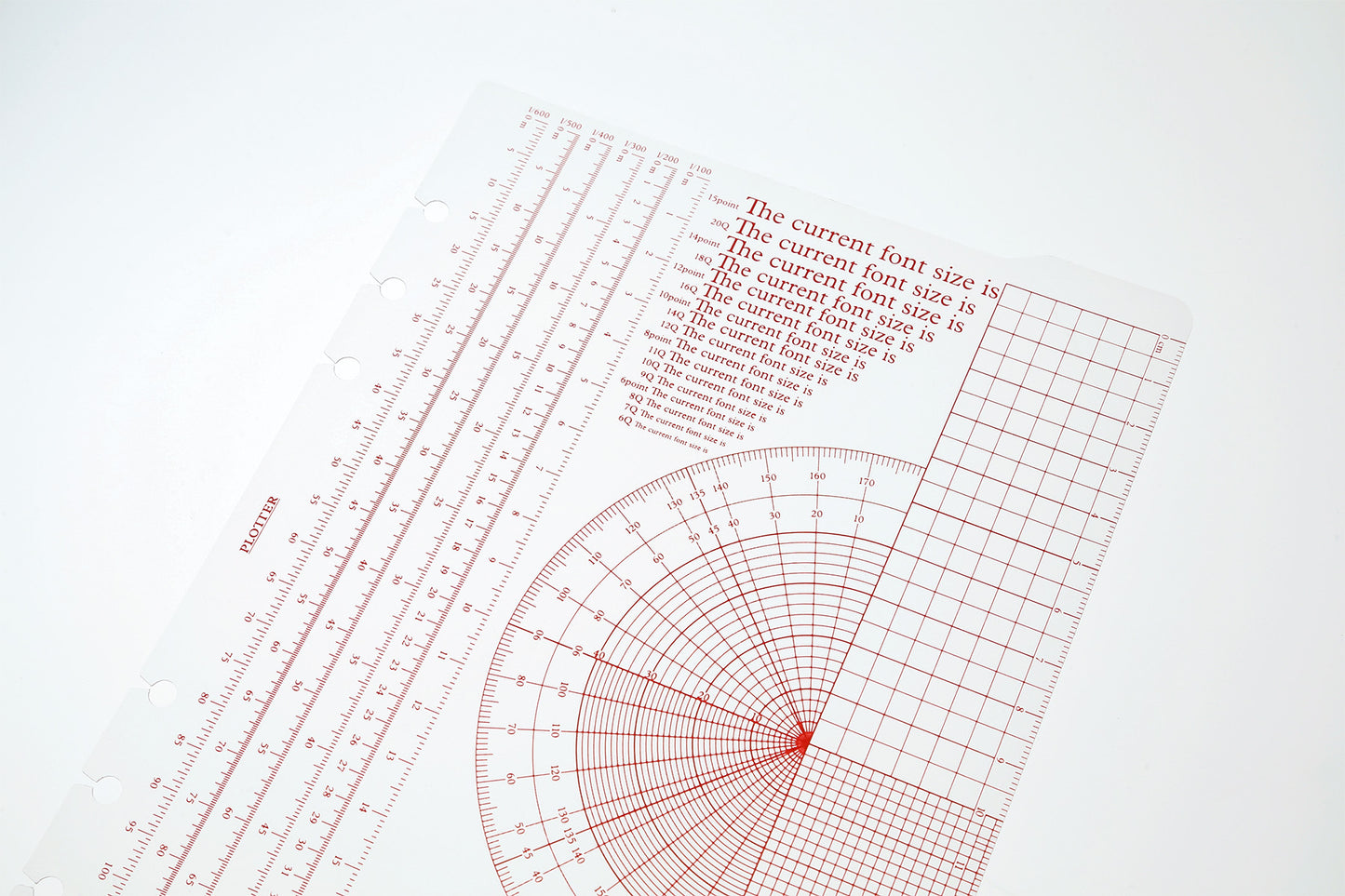 PLOTTER Ruler Pad PLT0009 (A5 Size)