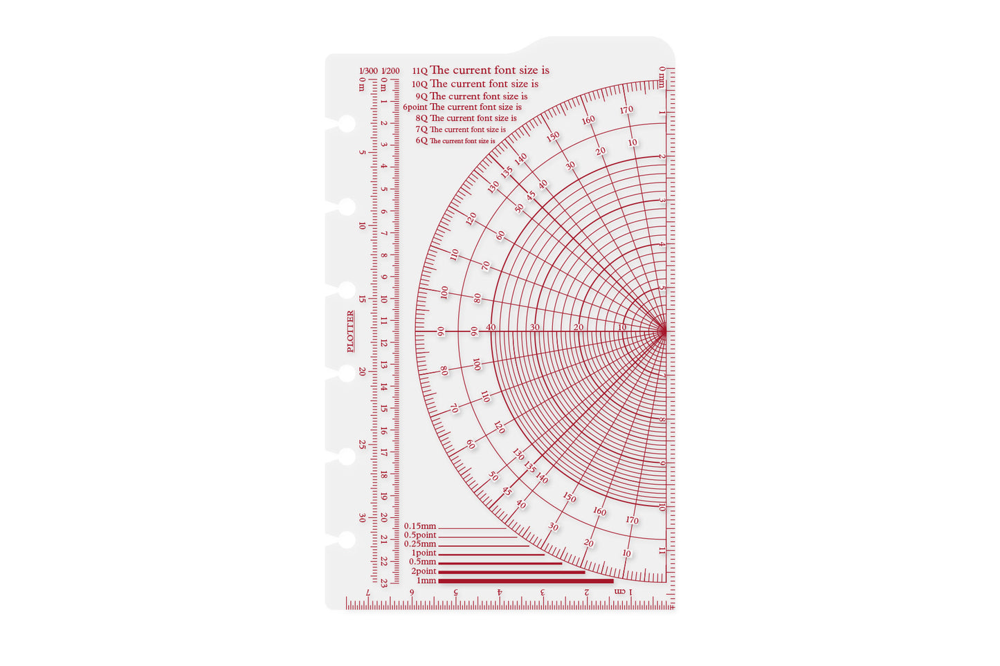 PLOTTER Ruler Pad PLT0009 (Mini Size)