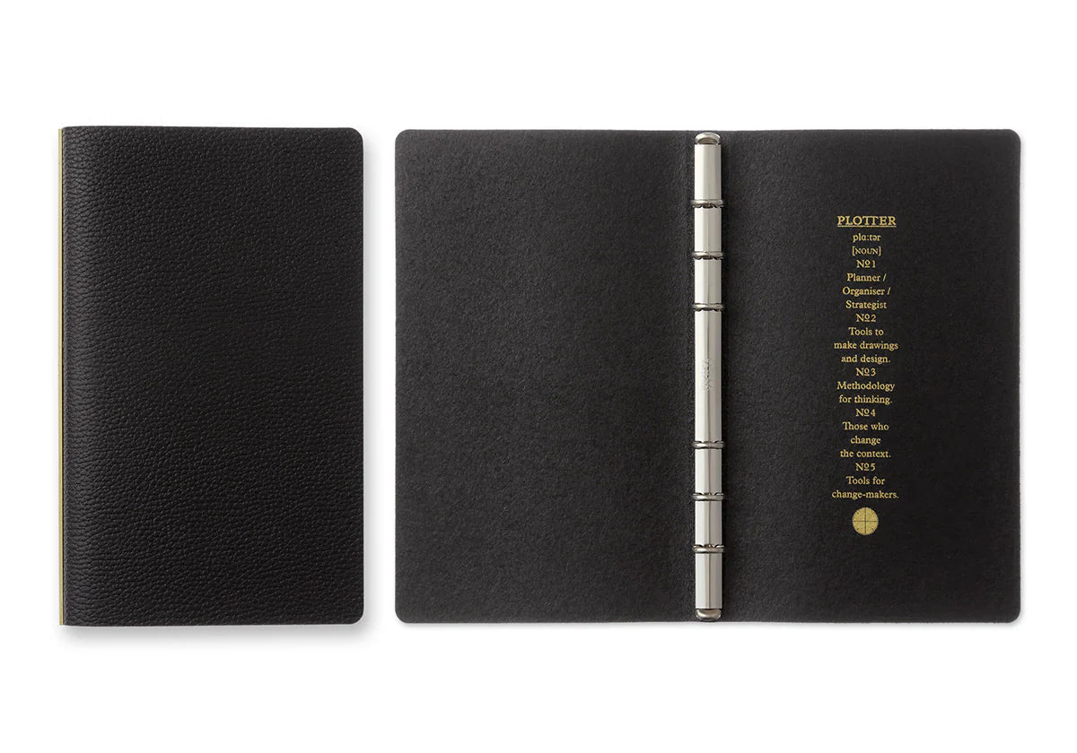 PLOTTER Shrink 6-Ring Leather Binder PLT5003 (Bible Size)