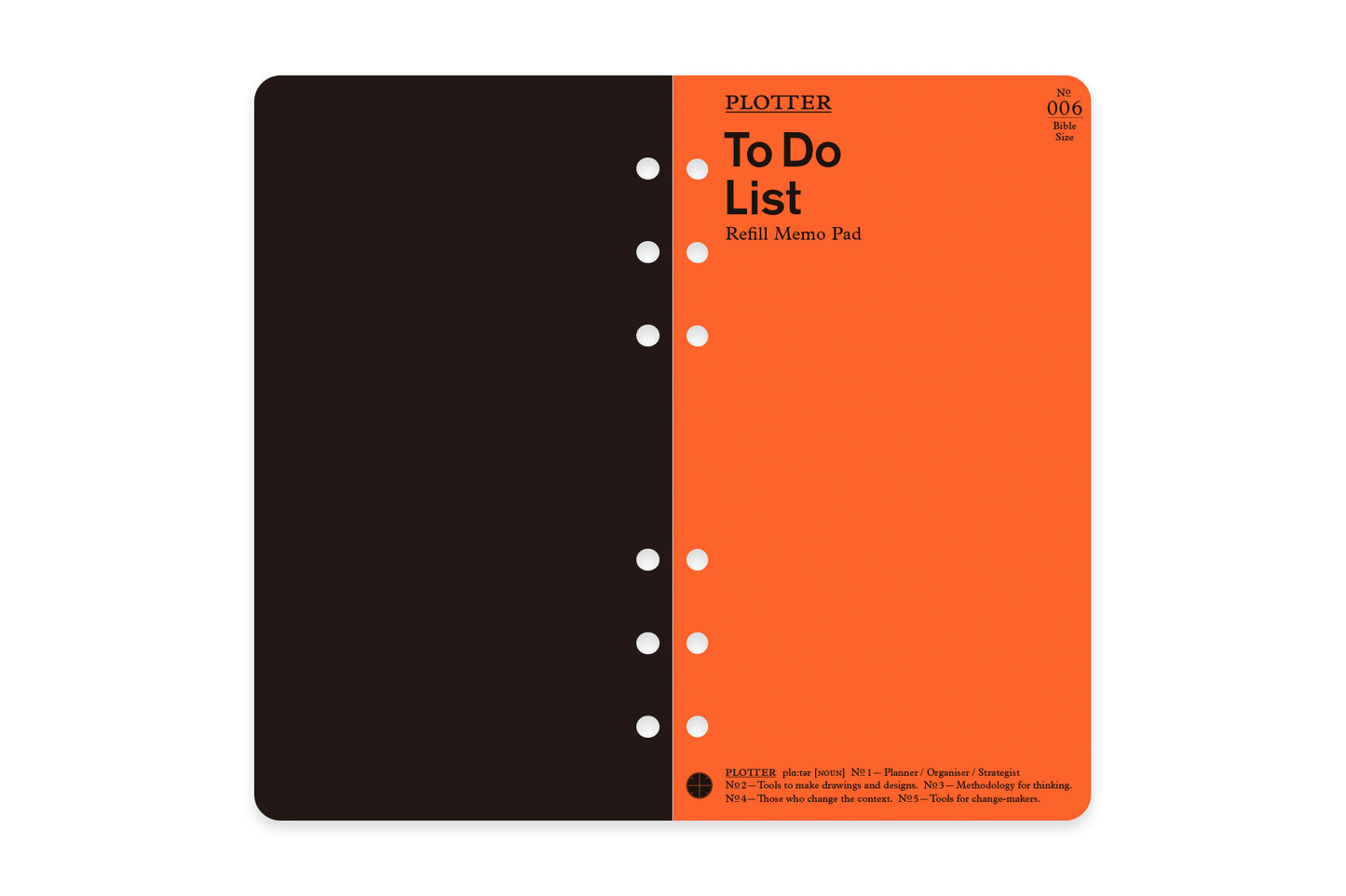 PLOTTER To Do List 50 sheets PLT0006 (Bible Size)