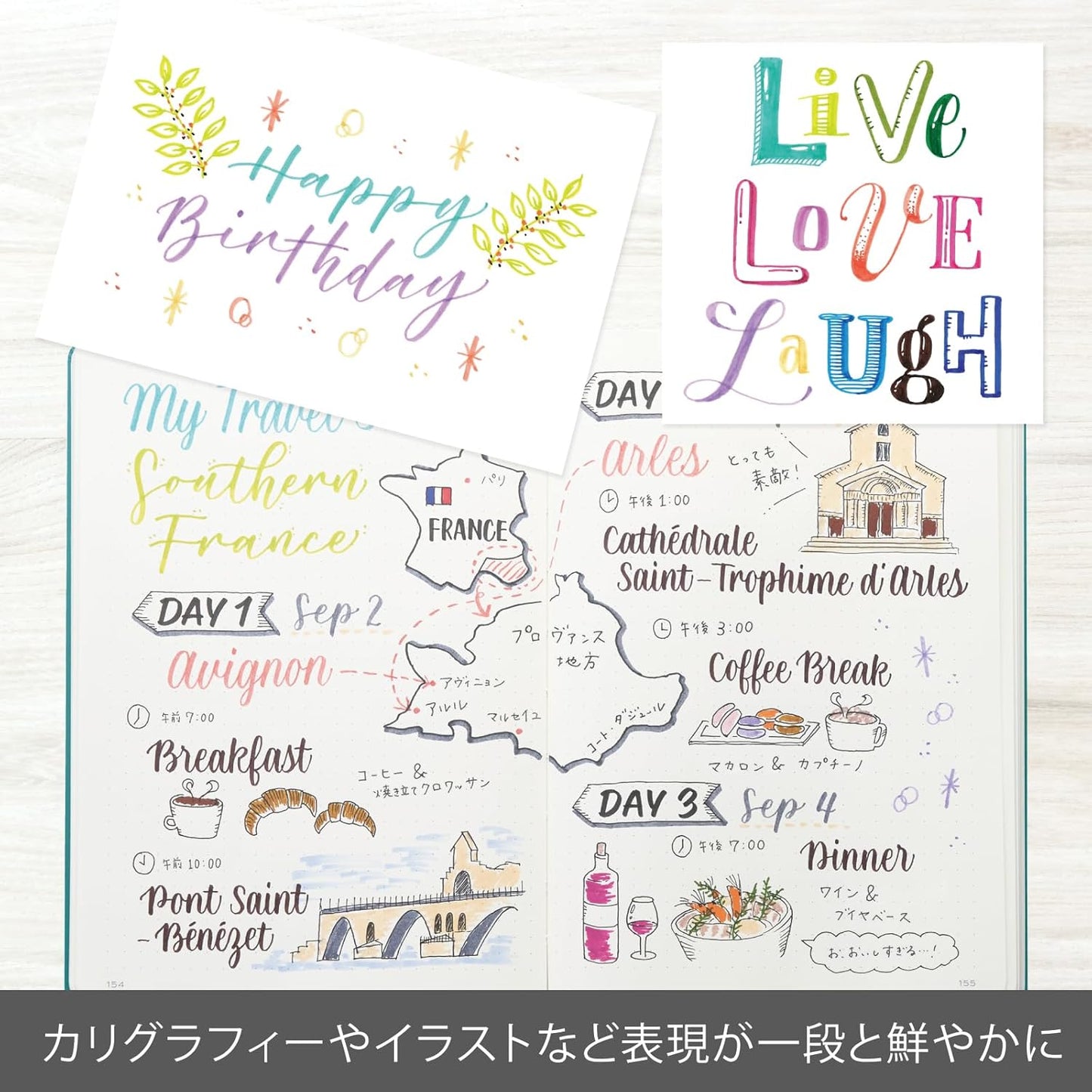 Pentel Brush-Touch Felt Tip Pen Full 30 Colors Set, Hobonichi Accessories