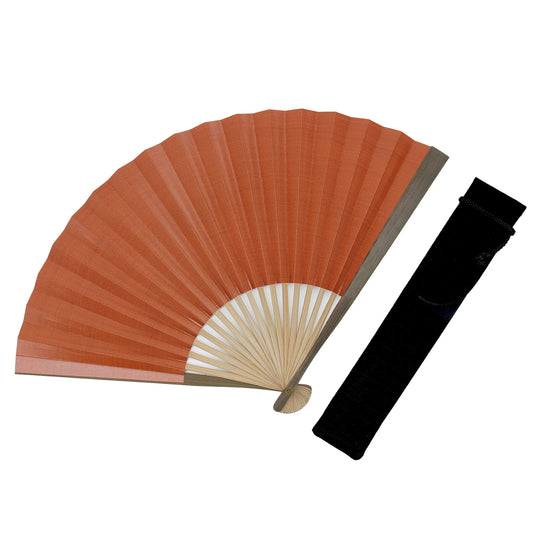 Kyo-sensu (Japanese folding fan) for Men - Kakishibu / Natural -, Made in Kyoto, Japan, Kyoto sensu