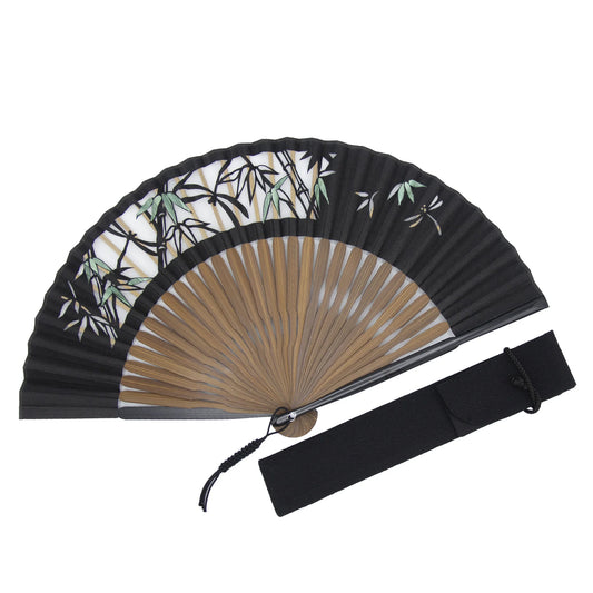 Kyo-sensu (Japanese folding fan) for Men - Kirie / Dragonfly - , Made in Kyoto, Japan , Kyoto sensu