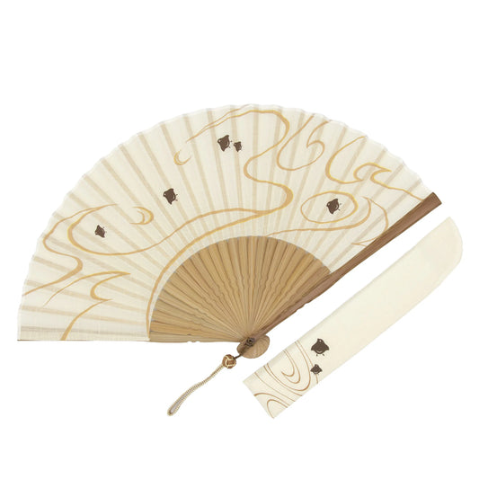 Kyo-sensu (Japanese folding fan) for Men - Plover - , Made in Kyoto, Japan , Kyoto sensu