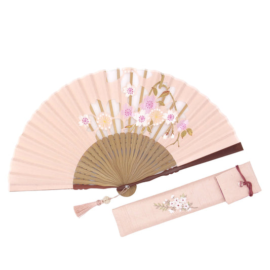 Kyo-sensu (Japanese folding fan) for Women - Kirie / Cherry Blossom - , Made in Kyoto, Japan, Kyoto sensu