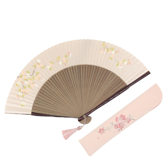 Kyo-sensu (Japanese folding fan) for Women - Cherry Blossom - , Made in Kyoto, Japan, Kyoto sensu