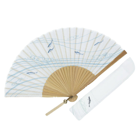 Kyo-sensu (Japanese folding fan) for Men - Sweetfish - , Made in Kyoto, Japan , Kyoto sensu